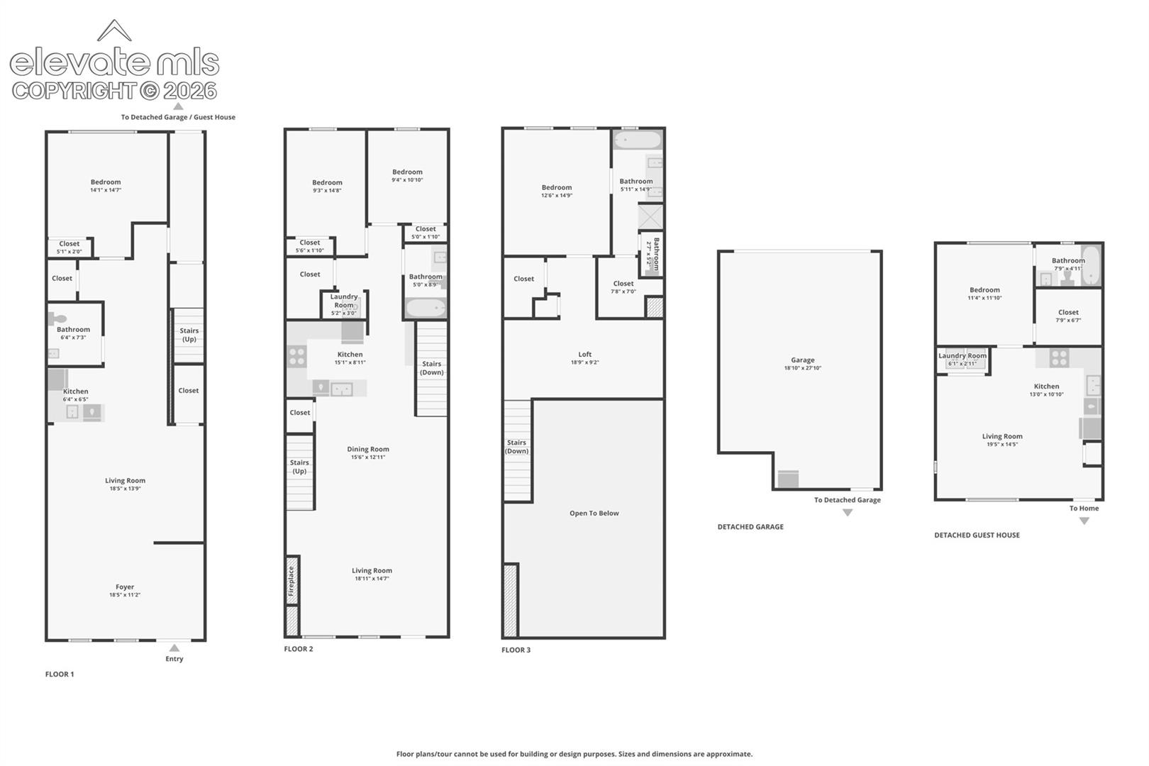 Combined all three units and garage