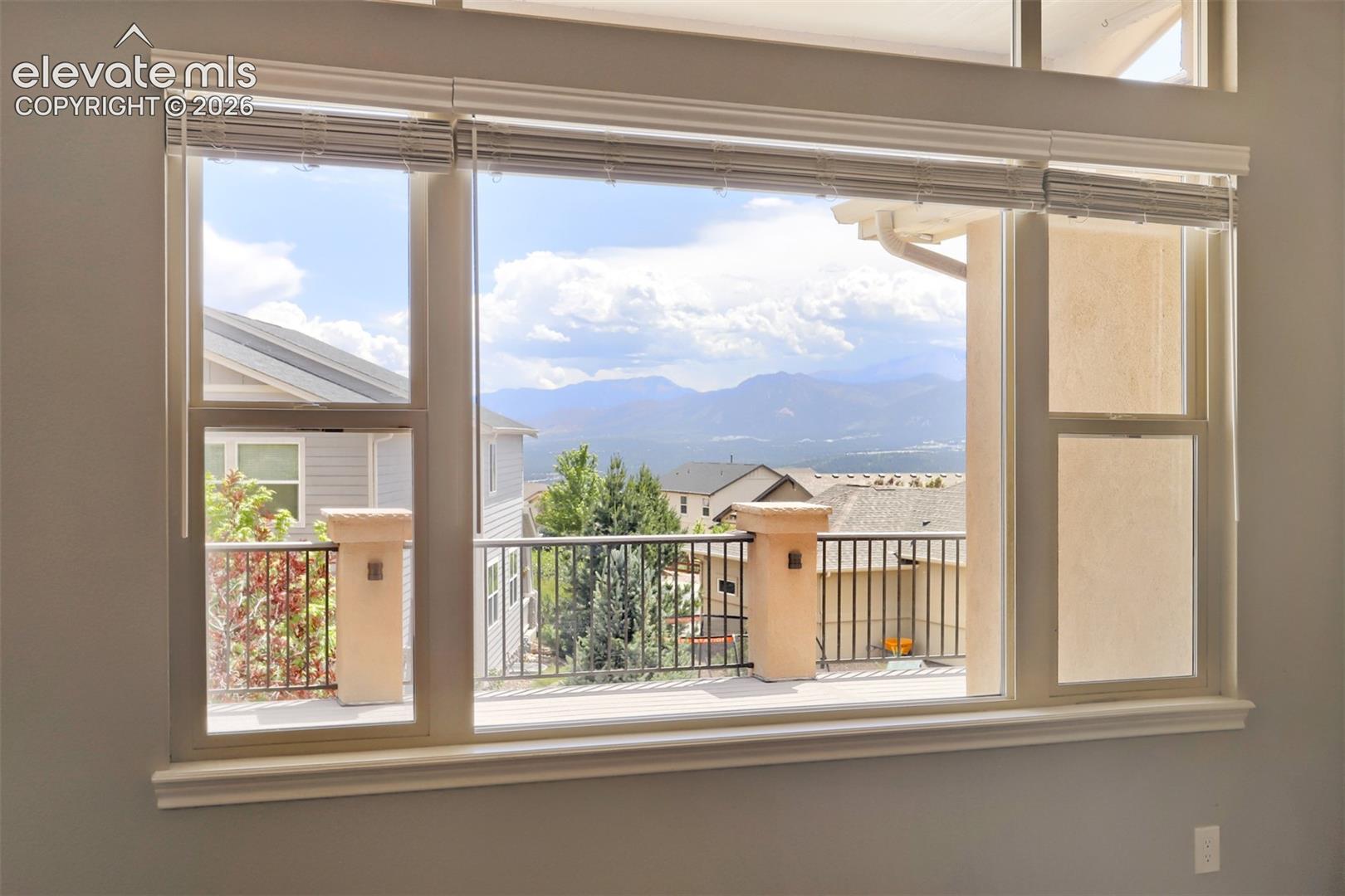 Living room views of Front Range and AF Academy