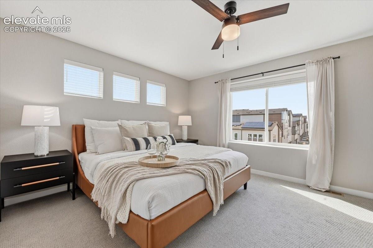 Huge master bedroom with tons of natural light