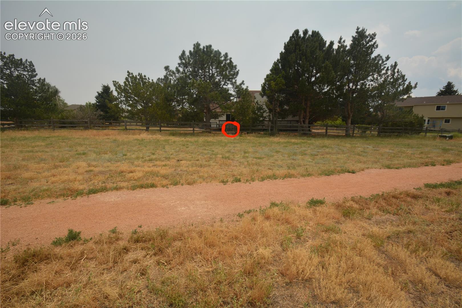 gate from walking trail