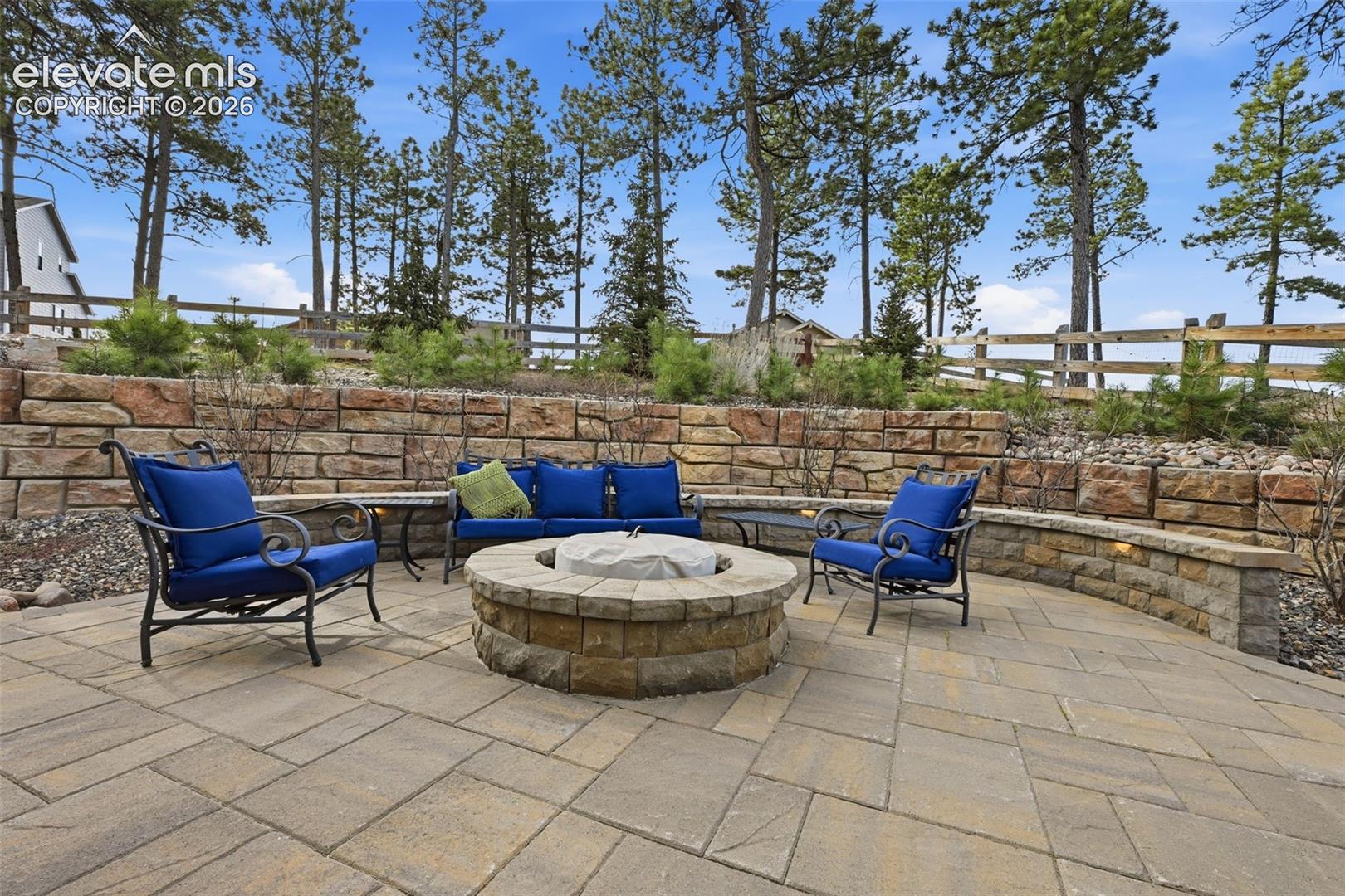 Wood burning - Belgard pavers 