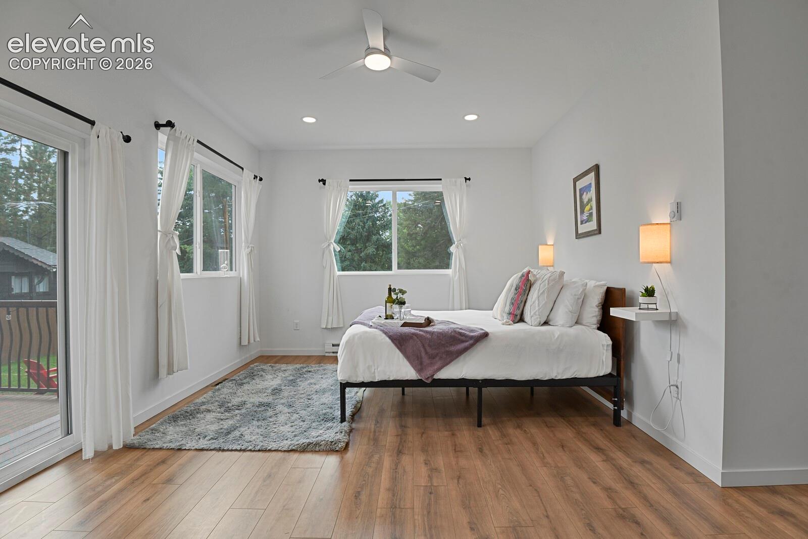 Spacious primary bedroom