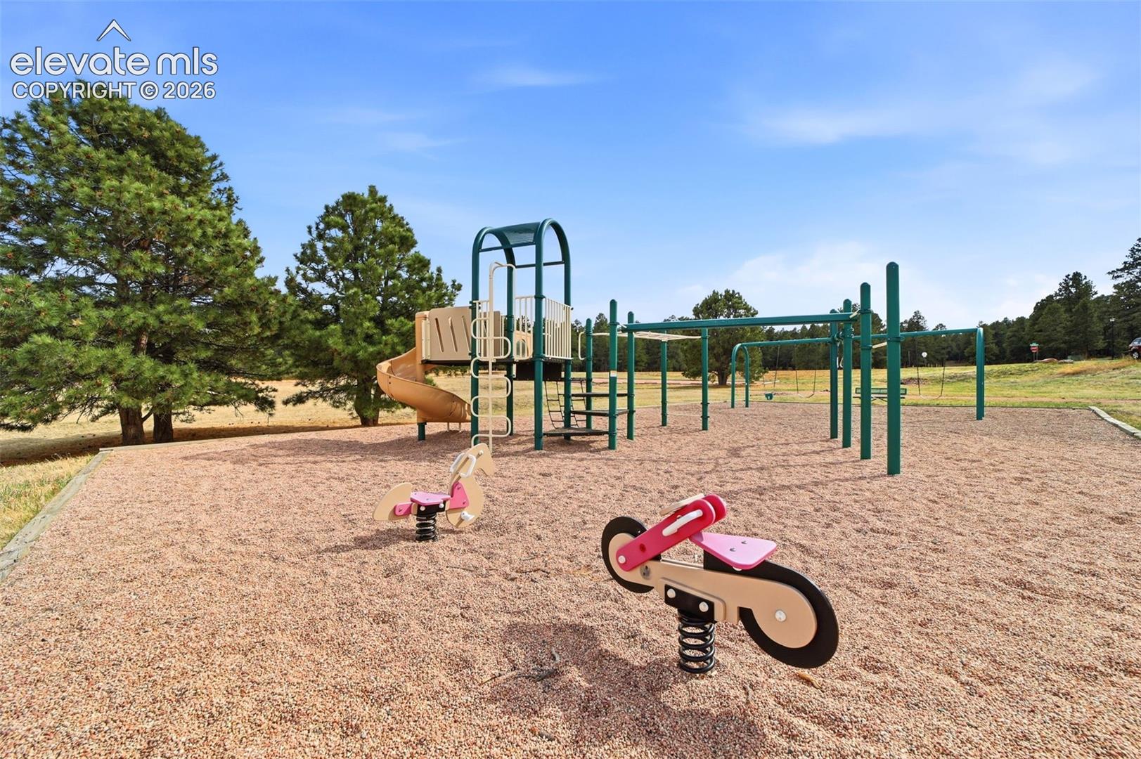 Neighborhood park and trails across the street corner