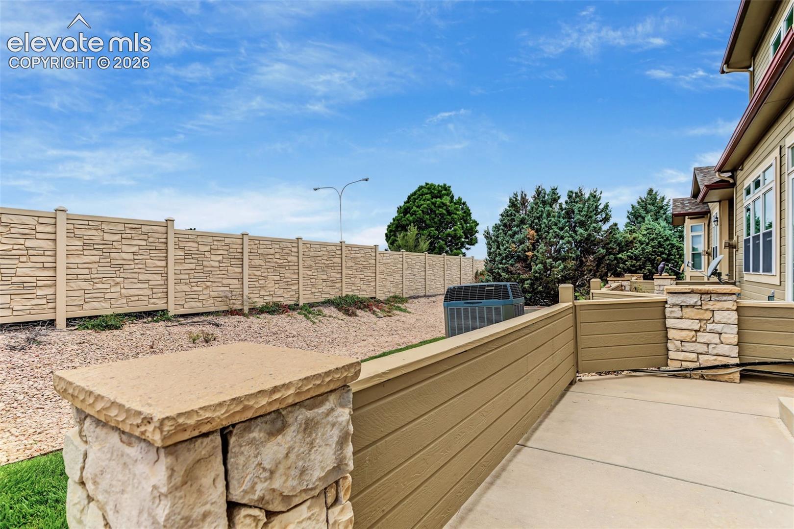 Outdoor private patio