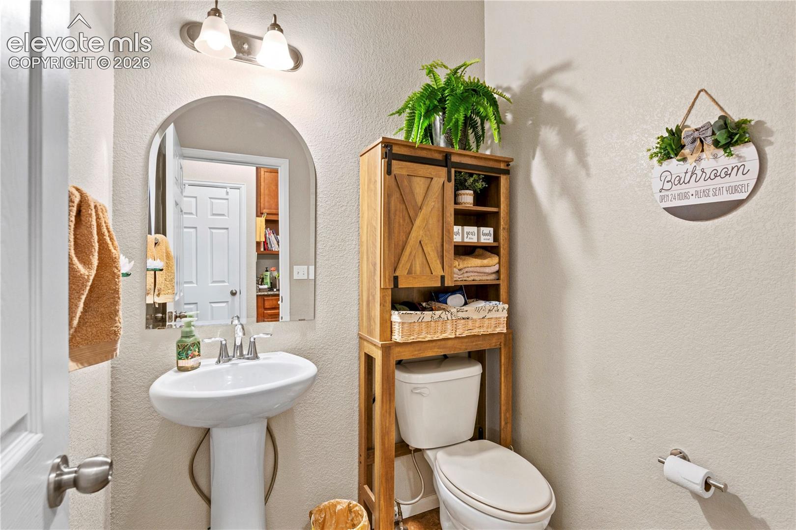 1/2 bath on main level