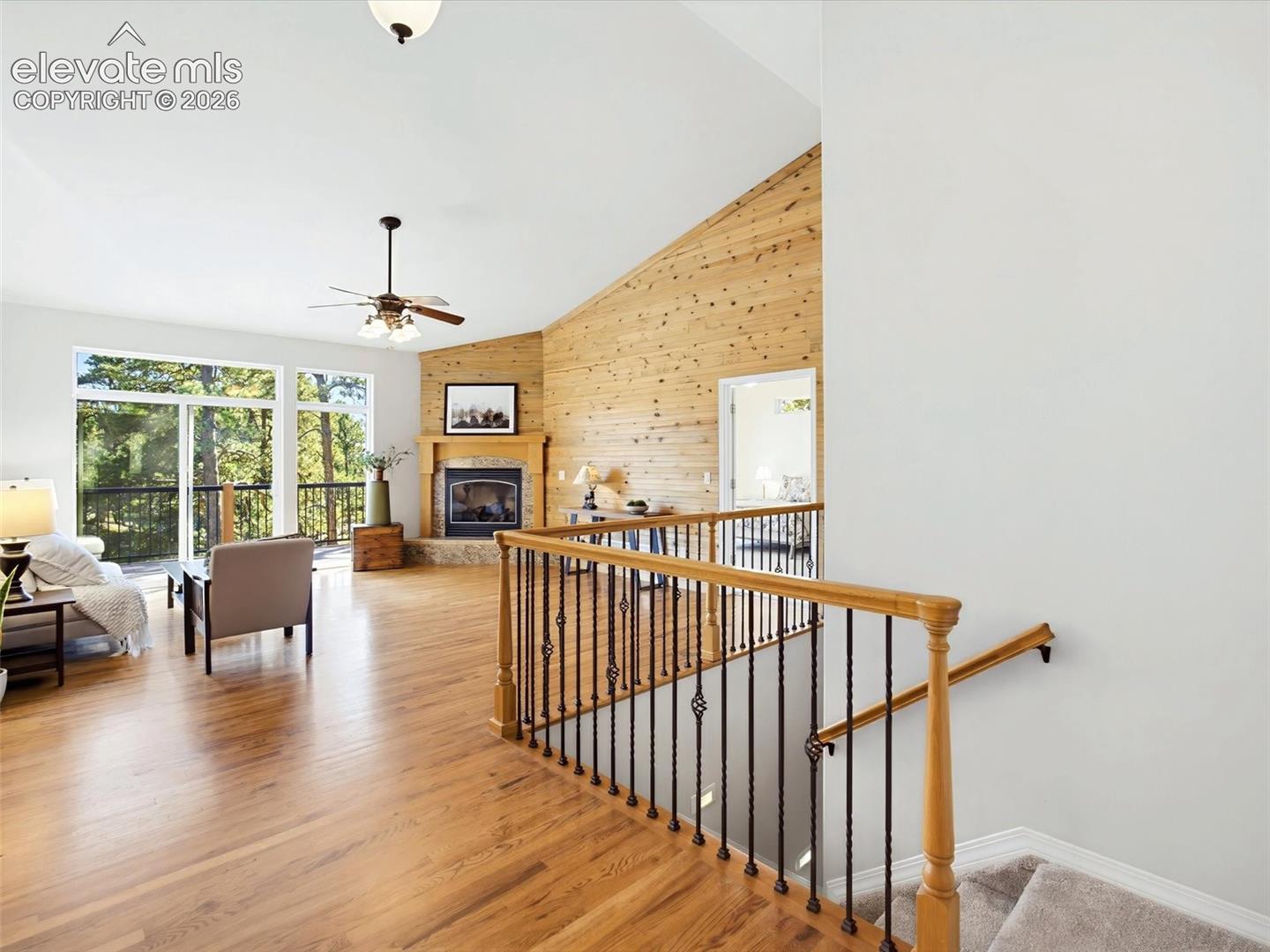 Vaulted ceilings on main level