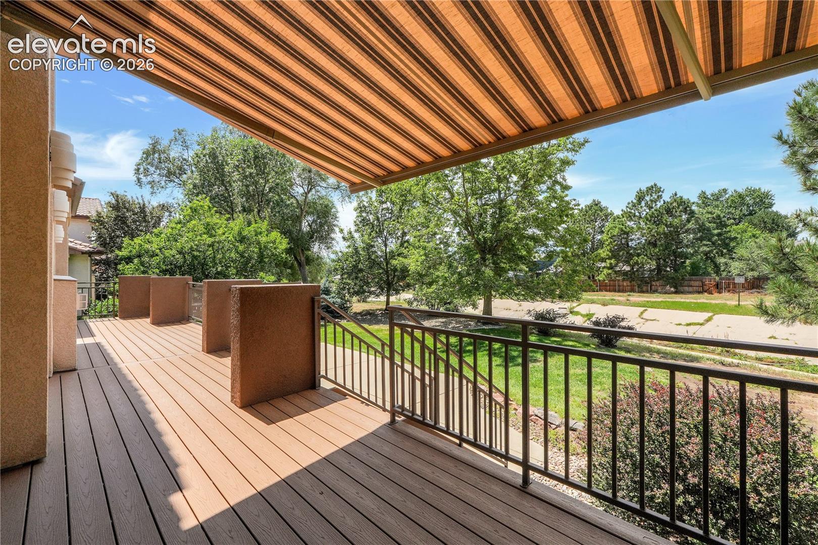 Walk out to covered deck