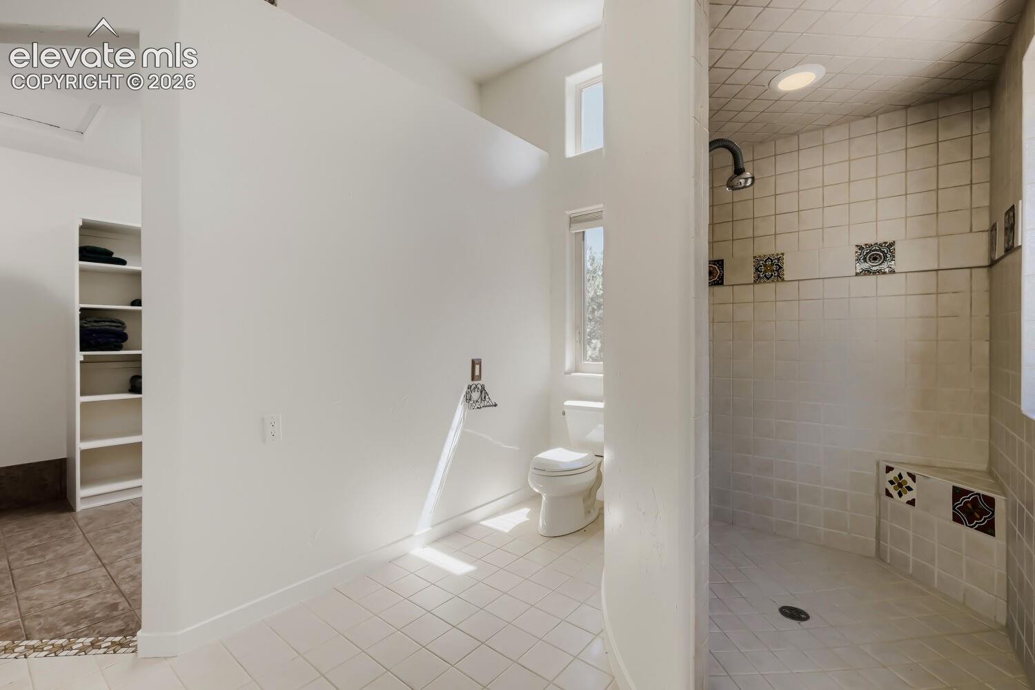 Primary bath with walk in shower