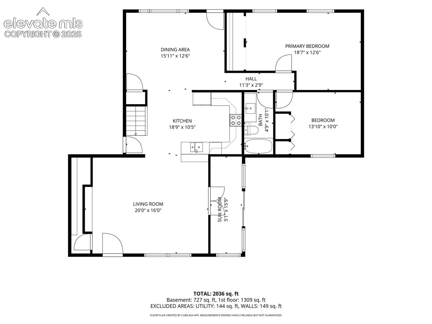 Main level floor plan