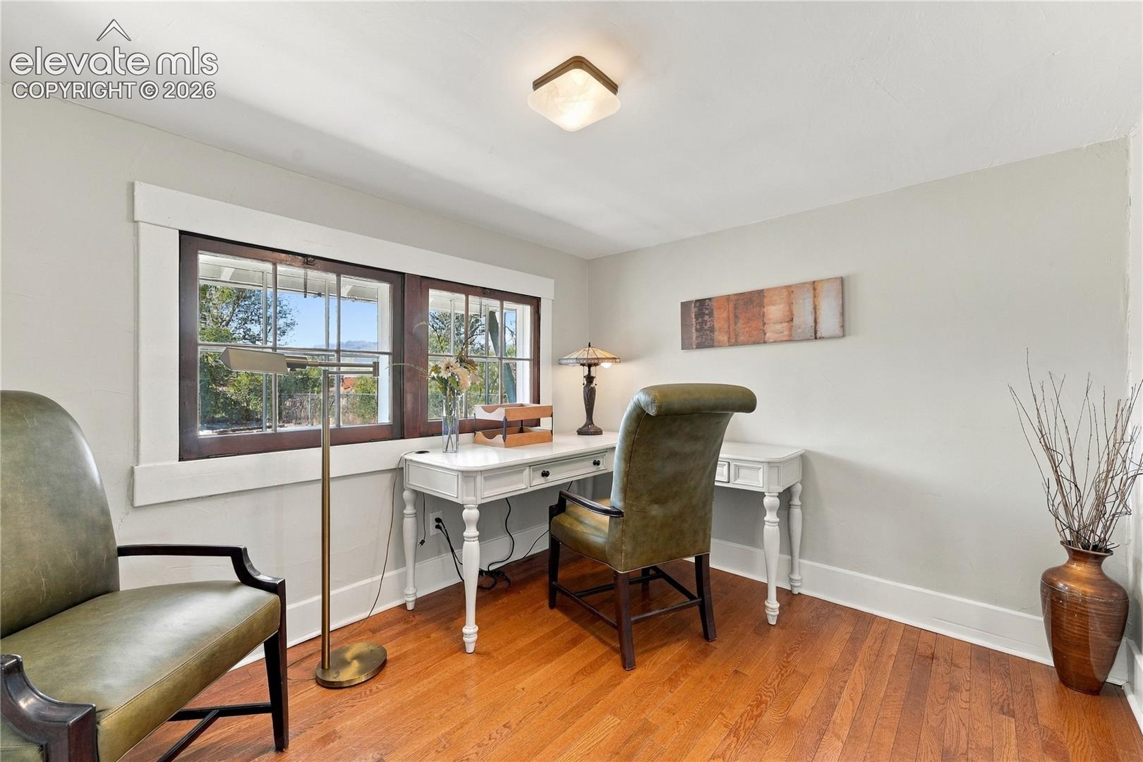 Main Floor office, ajacent to dining area