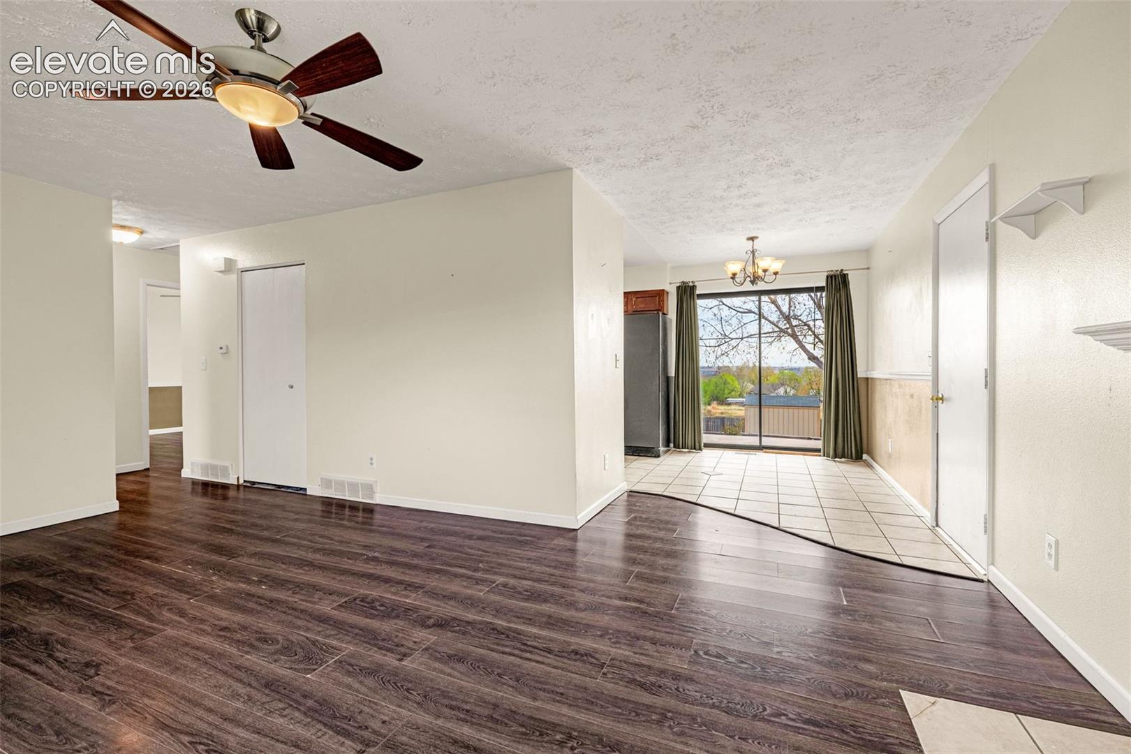 Living room looking to dining room