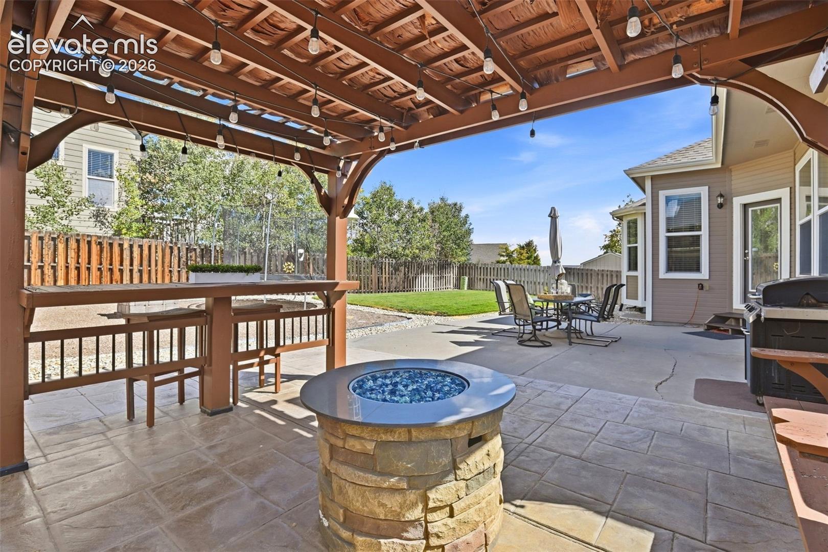 Expansive outdoor living area.  Ready for your vision.