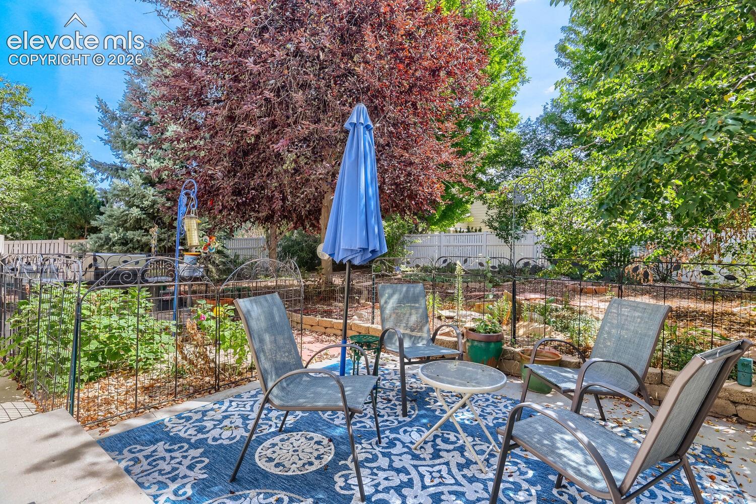 Enjoy relaxing, evenings, and entertaining on the back patio.