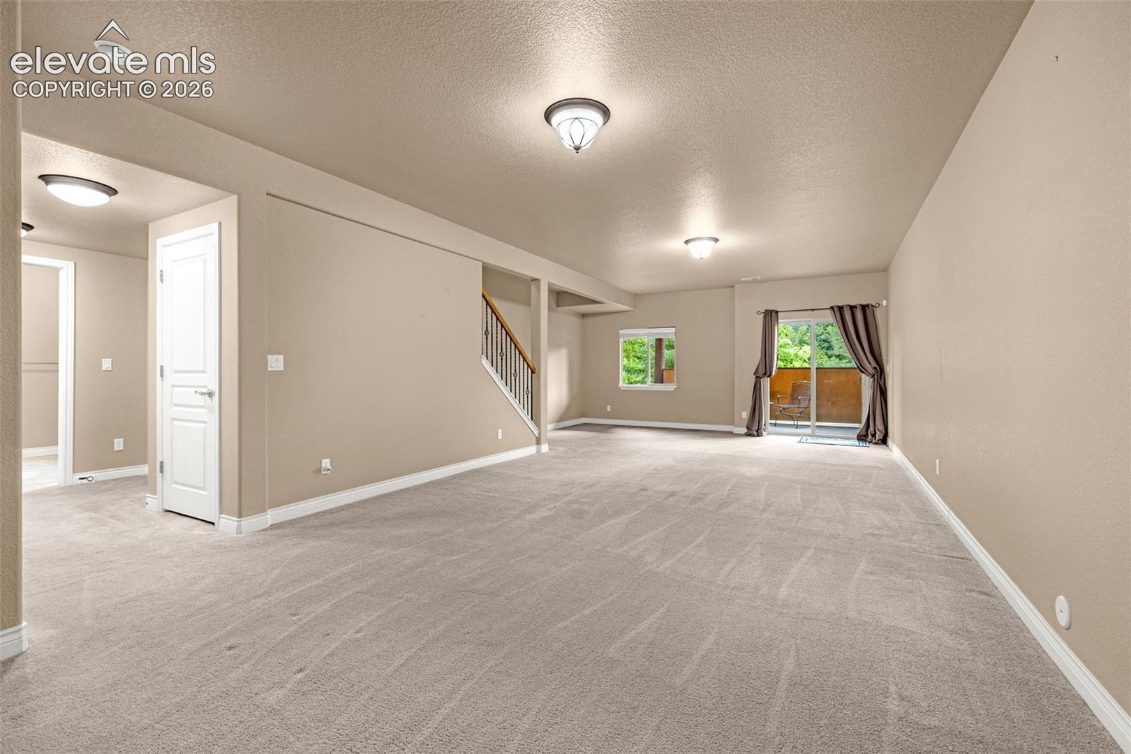 Walk-out family room in basement