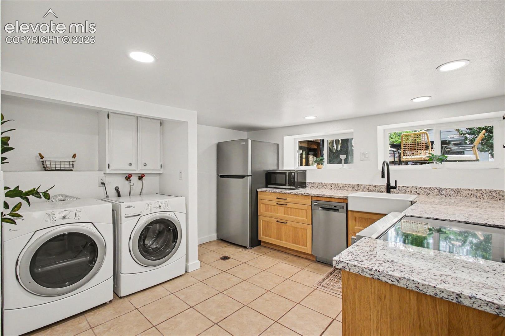 Separate laundry in basement!