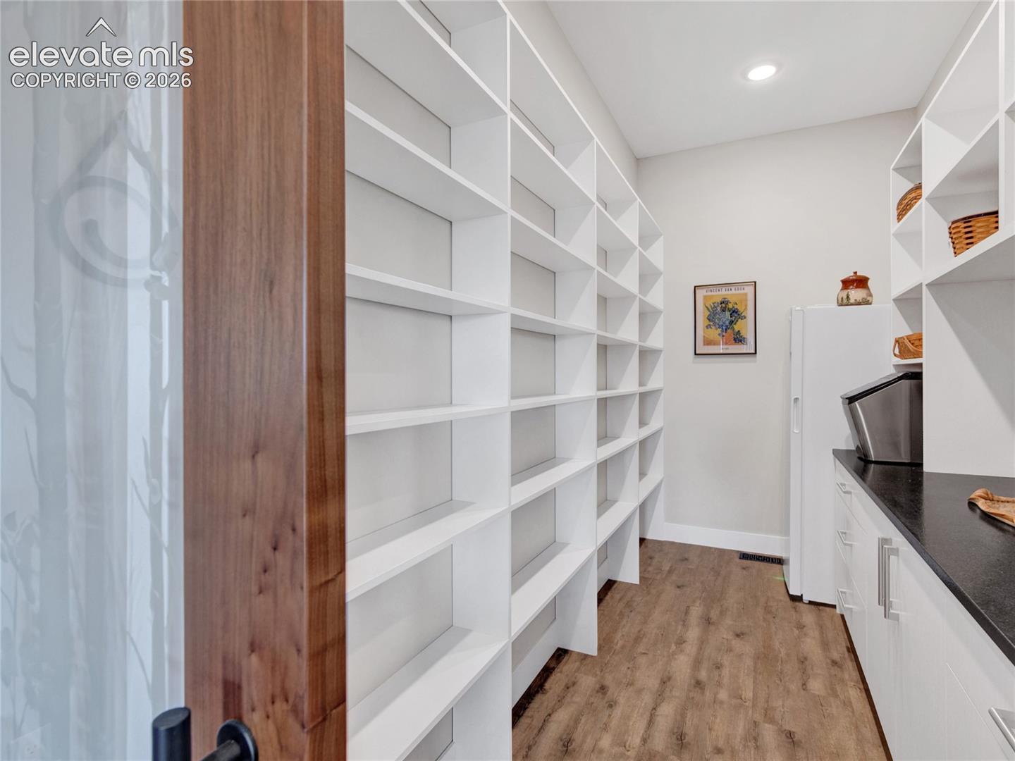 Spacious pantry with freezer