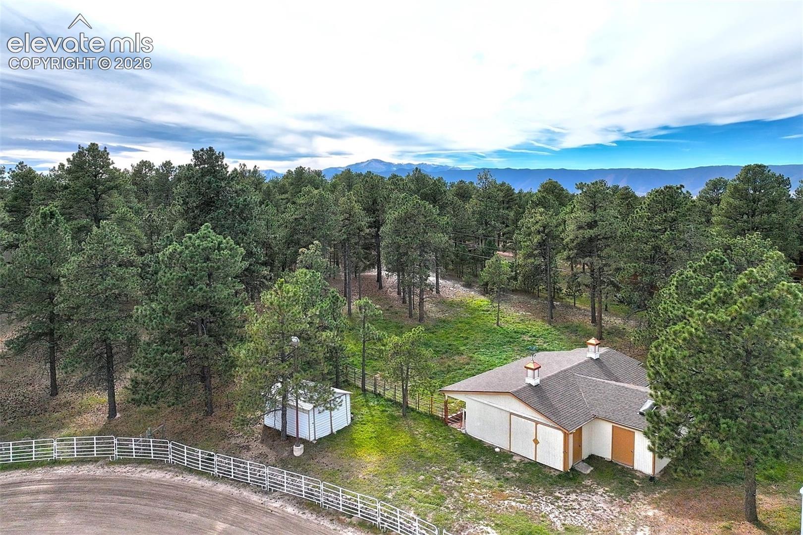 4 stall barn and storage shed