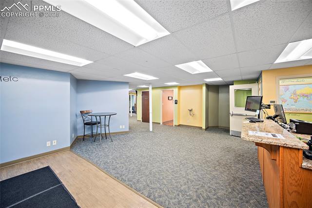 One of two entry lobbies on the lower level