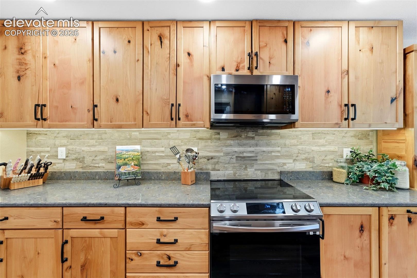 Induction stove top and built in combo microwave/convection