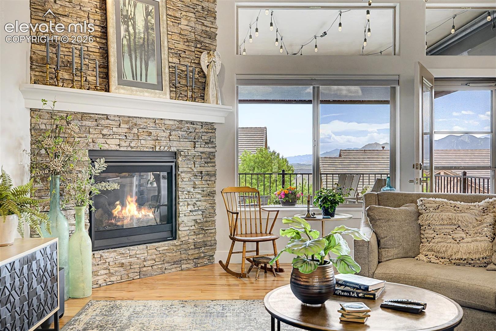 Pikes Peak view out your living room window!