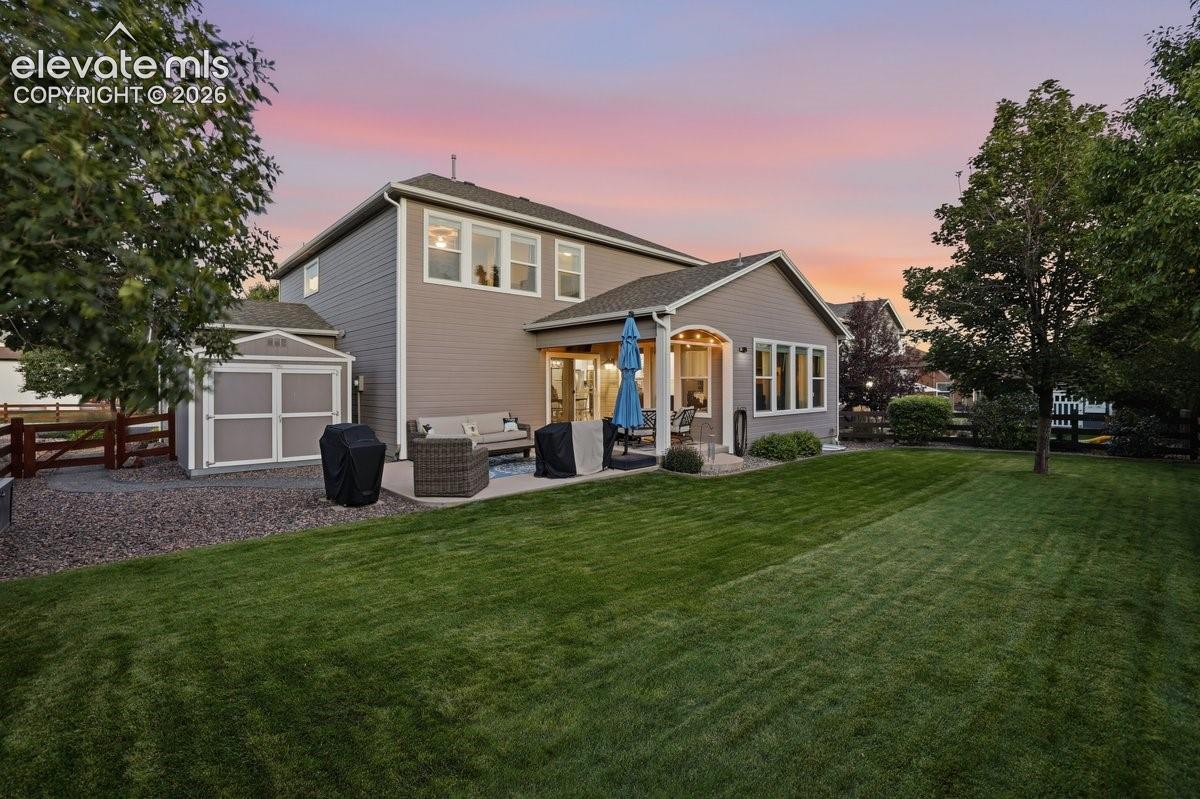 large backyard space 