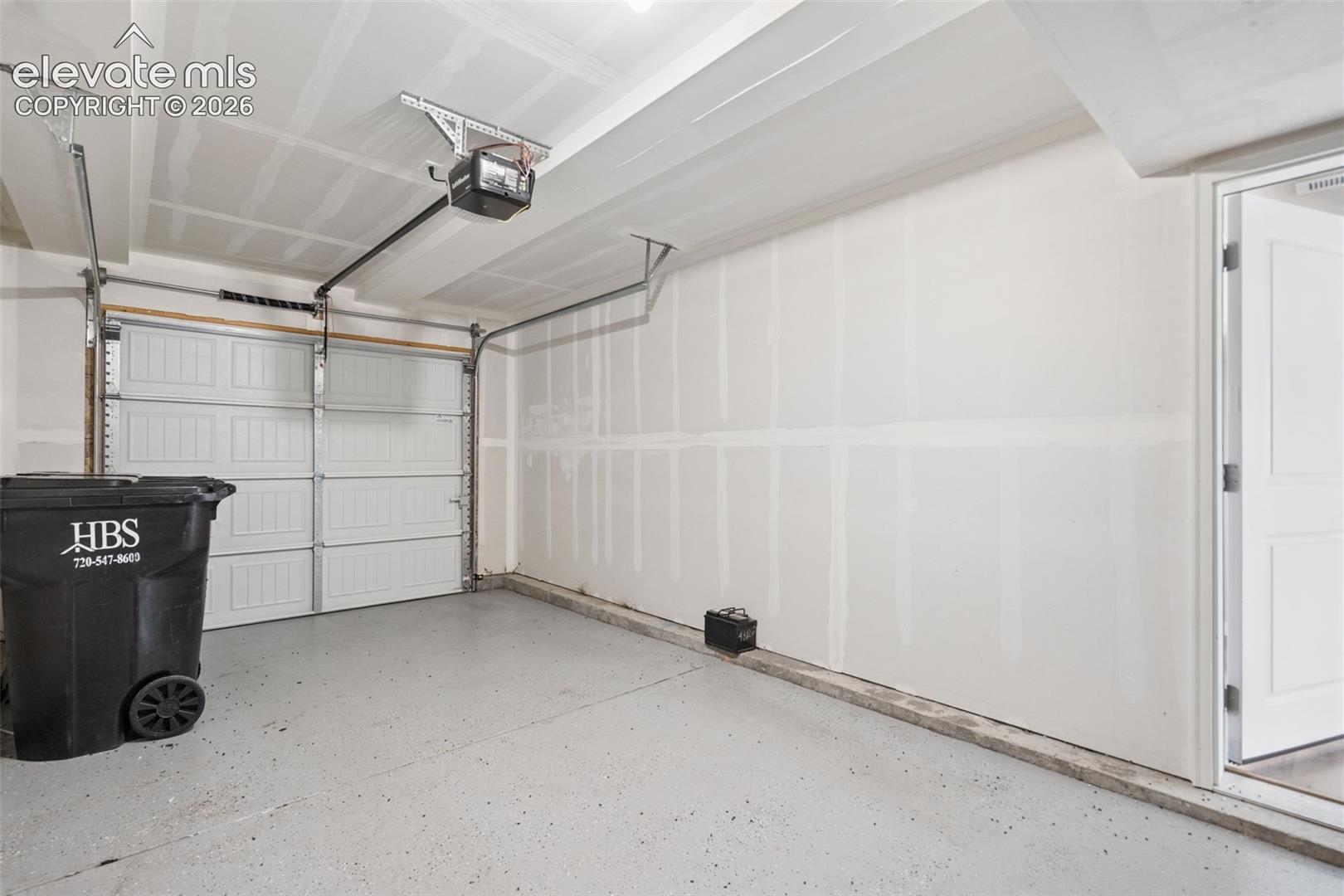 The home has an attached, 1-car garage!