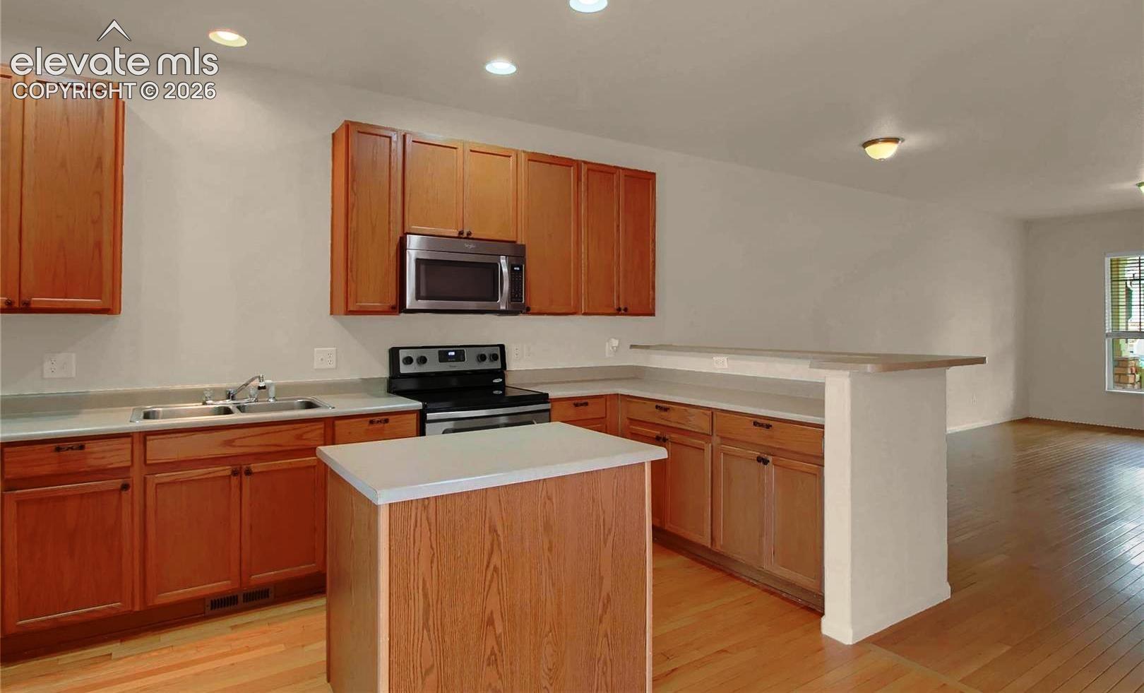 When vacant kitchen angle 1