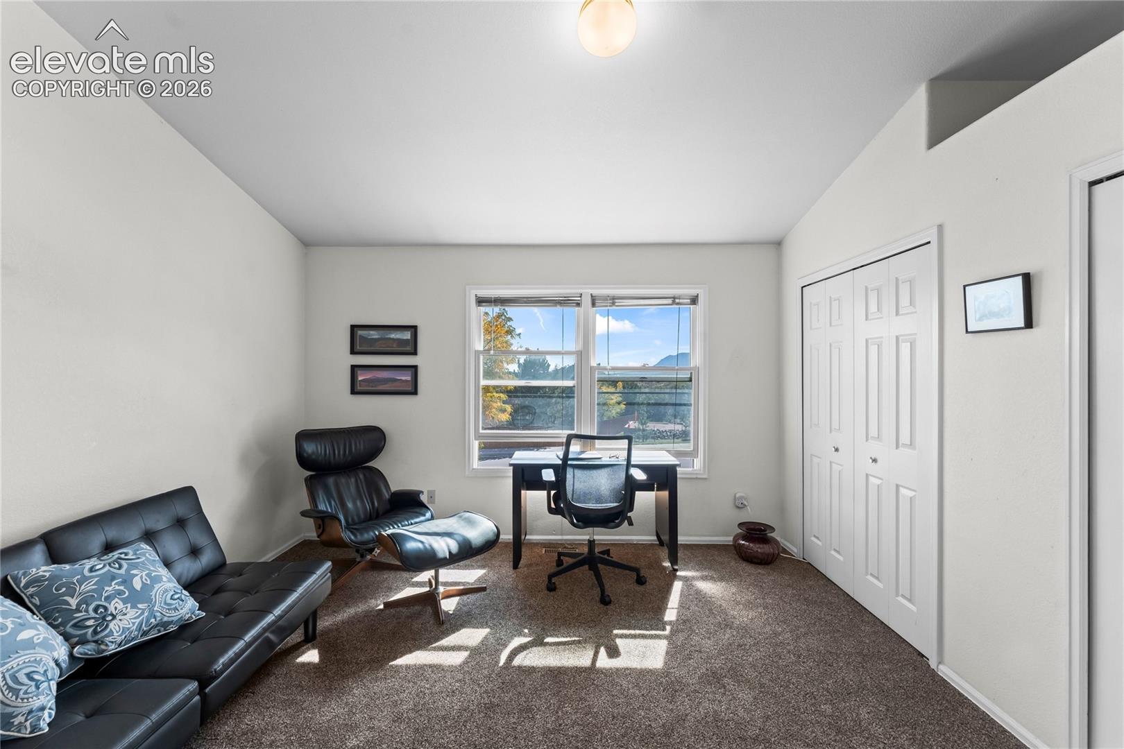 White walls with a light-colored ceiling