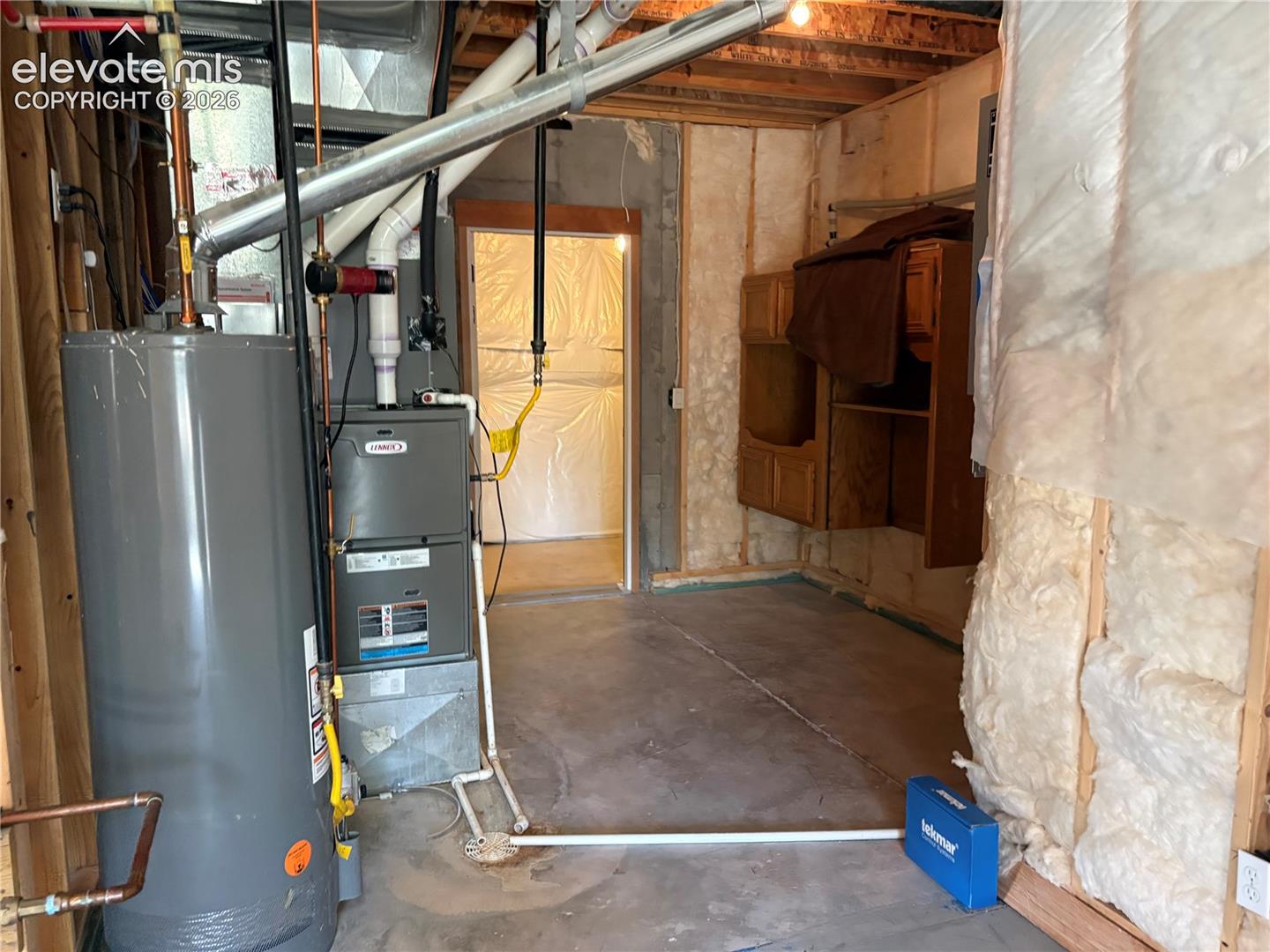 Utility room in lower level 