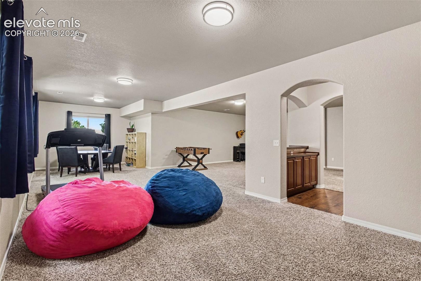 Basement Family Room w/ Wet Bar