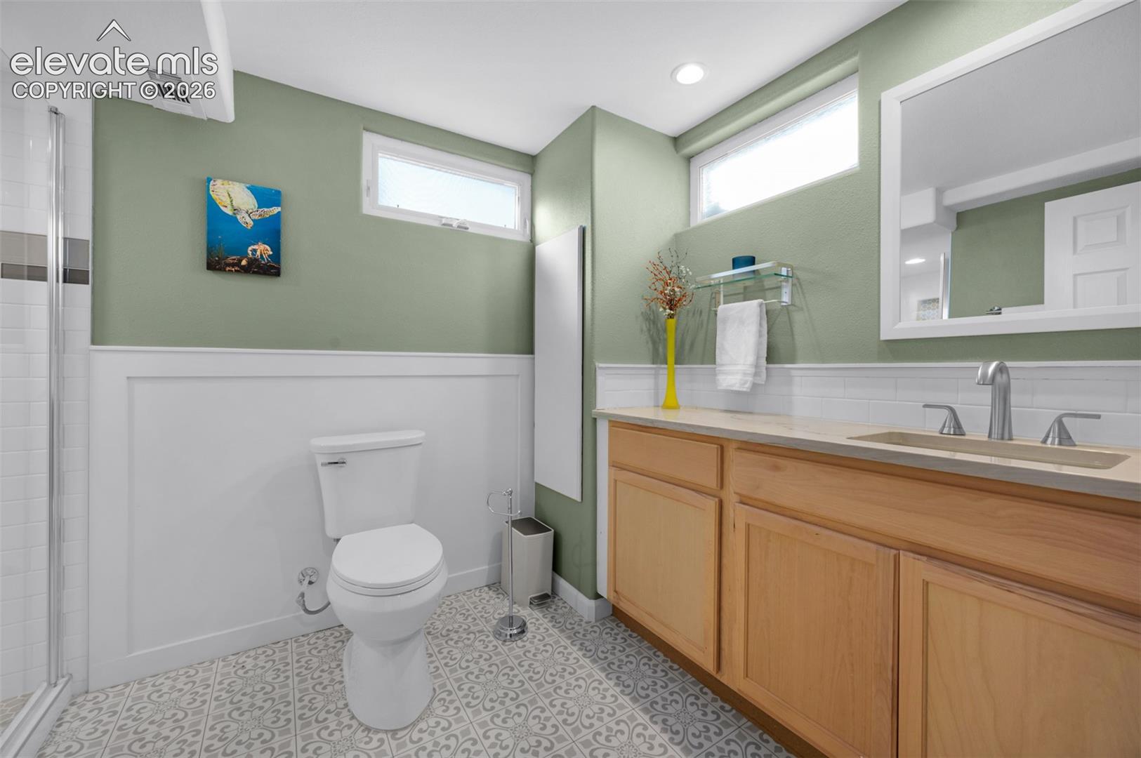 Large basement bathroom
