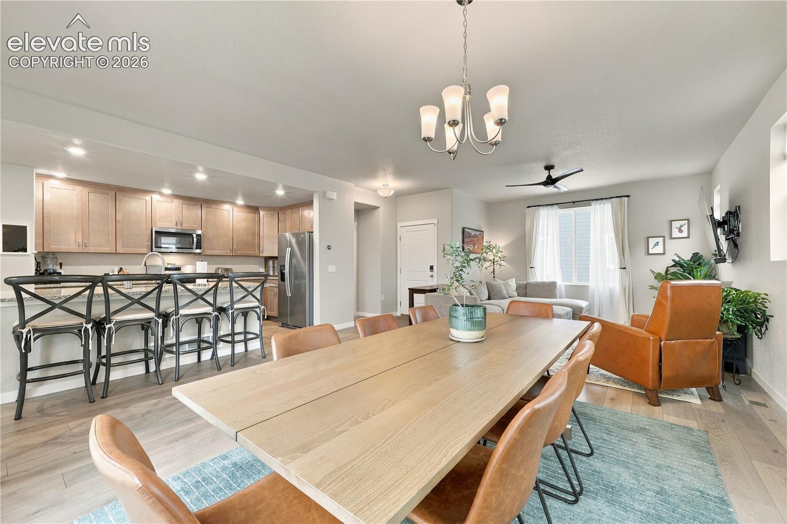 Large dining area.