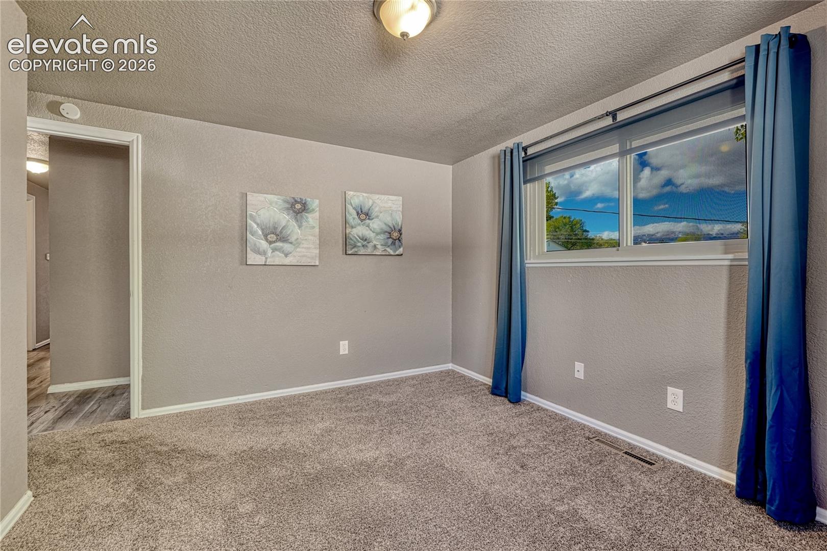 Bright main level bedroom with Pikes Peak View!