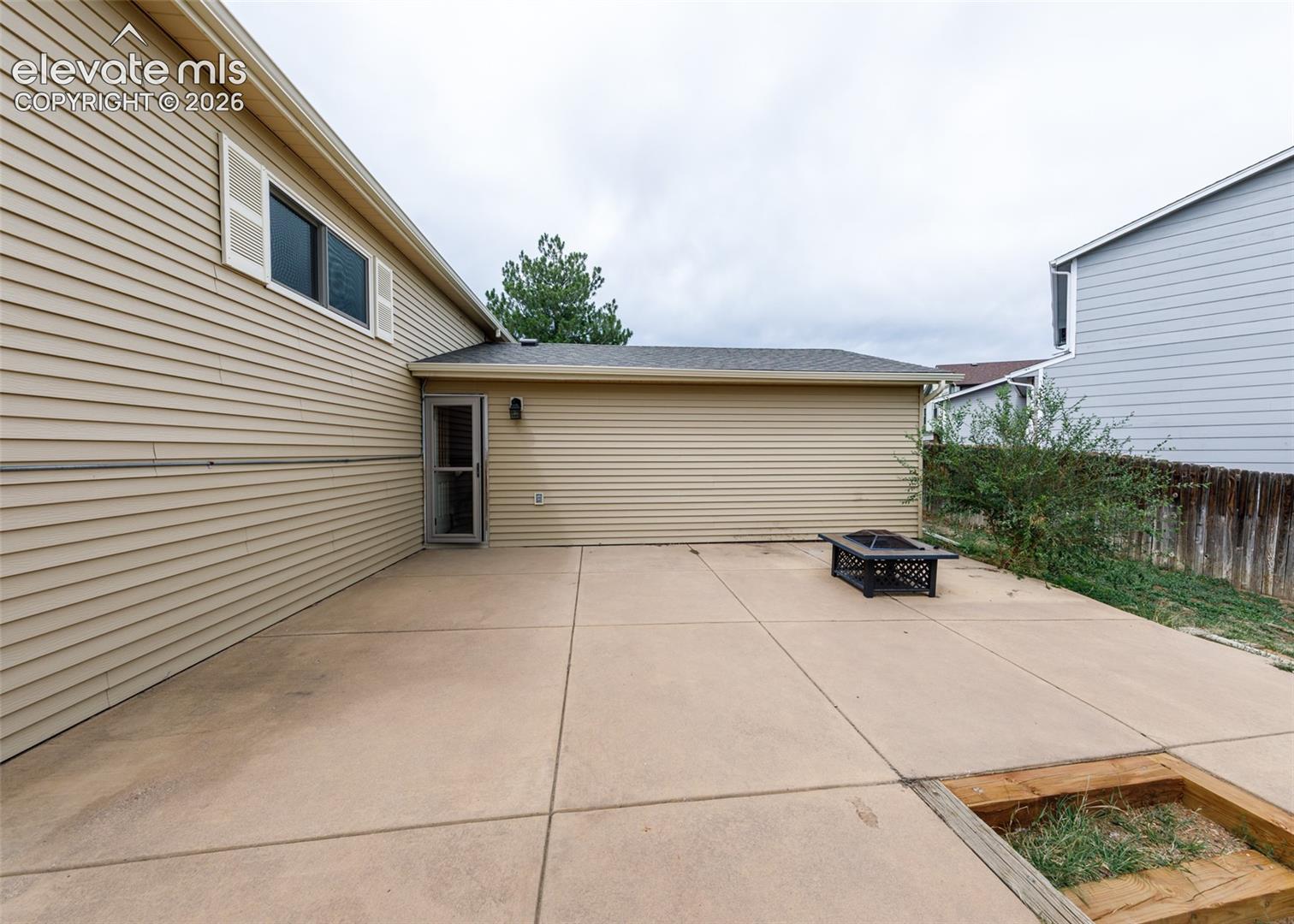 Back deck area