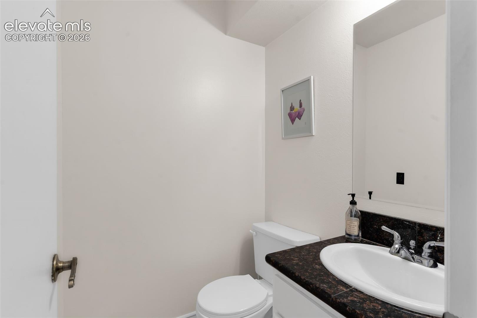 Half bath powder room
