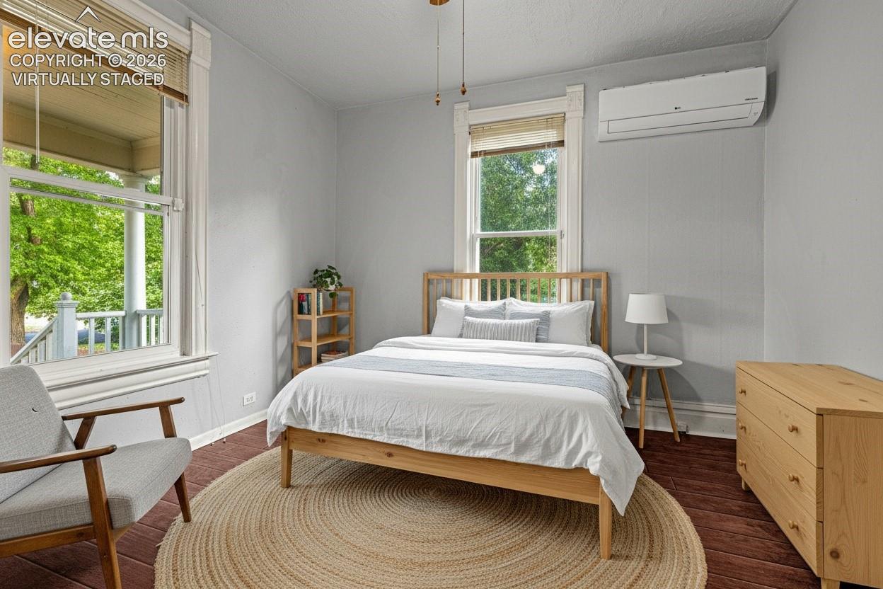 main level bedroom, virtually staged