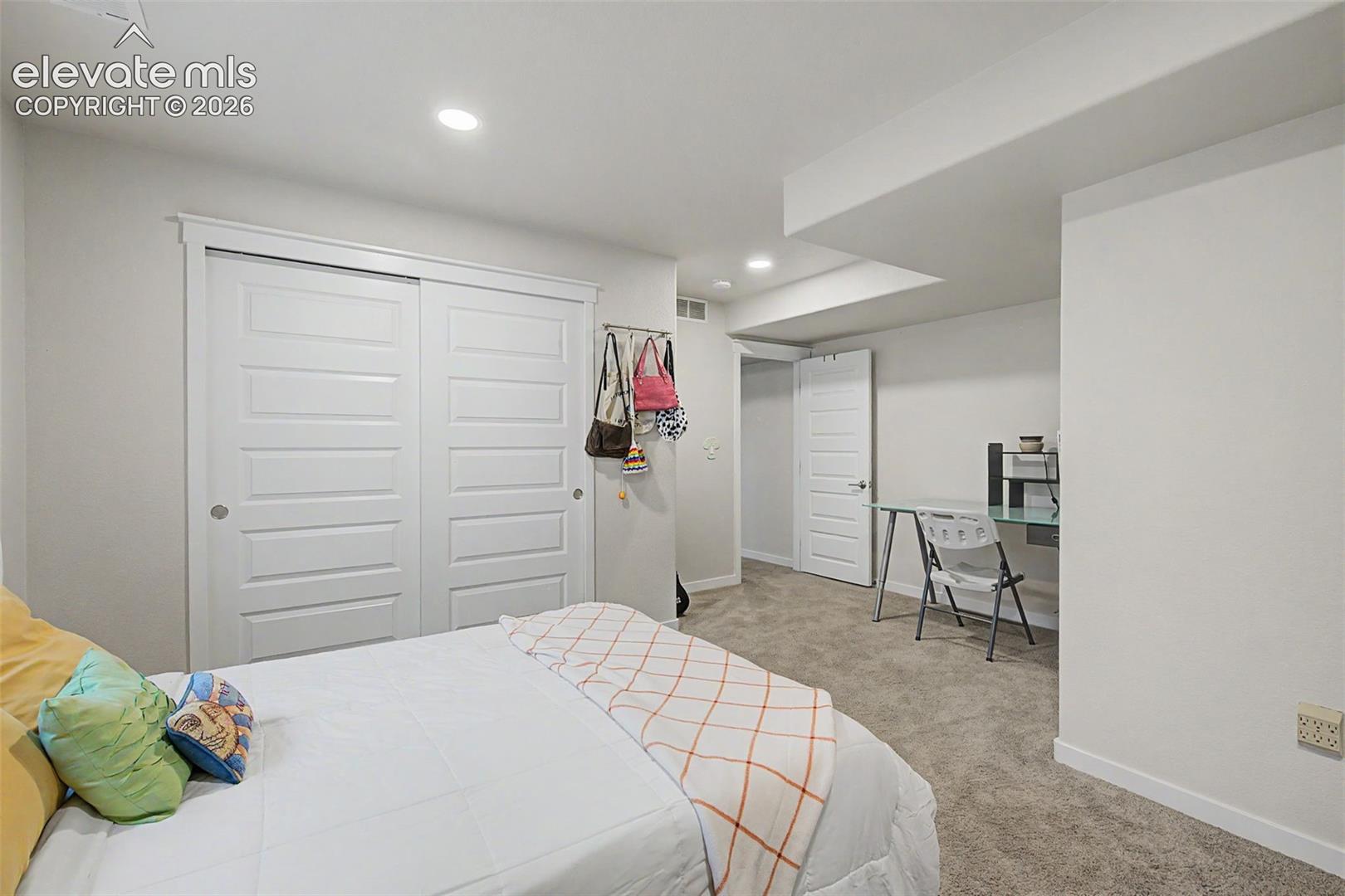 One more view of basement bedroom 4.