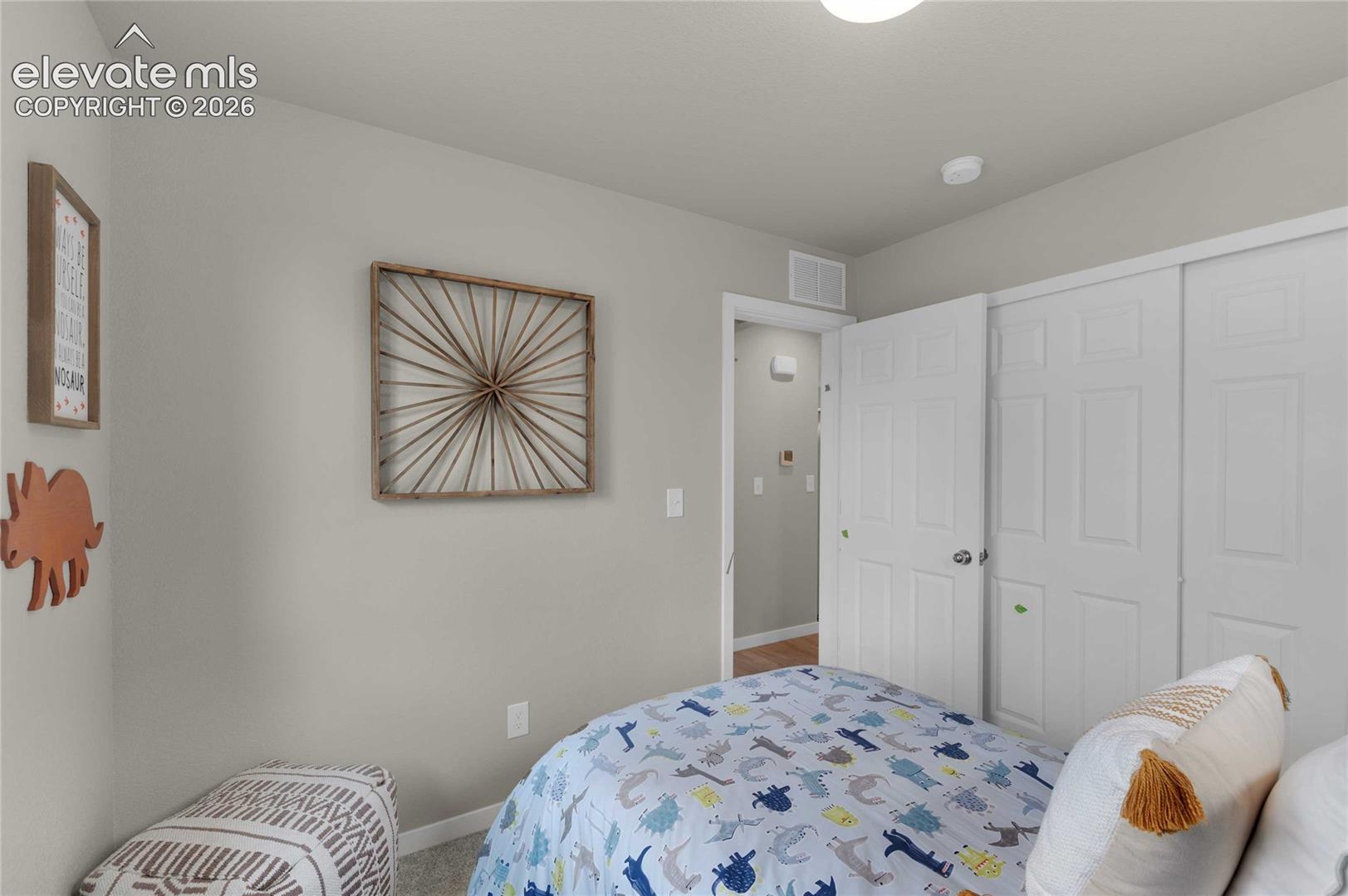 Recessed lighting, light gray wall paint, and white trim
*photos of a model home*