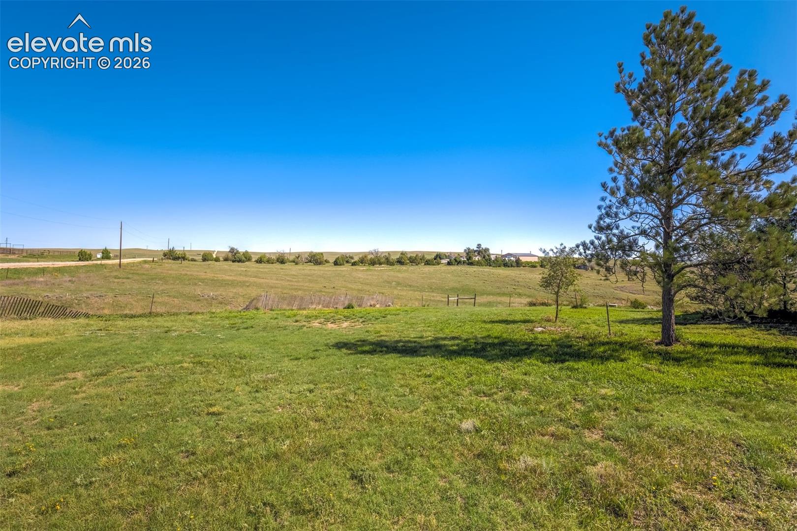 Looking north to the next property.