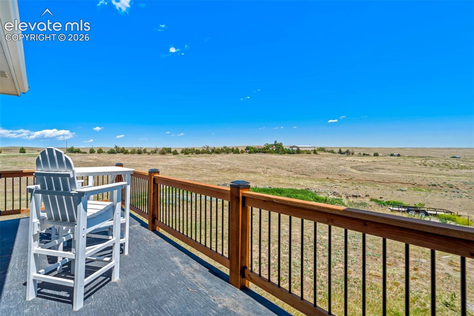 Private deck off the primary bedroom.