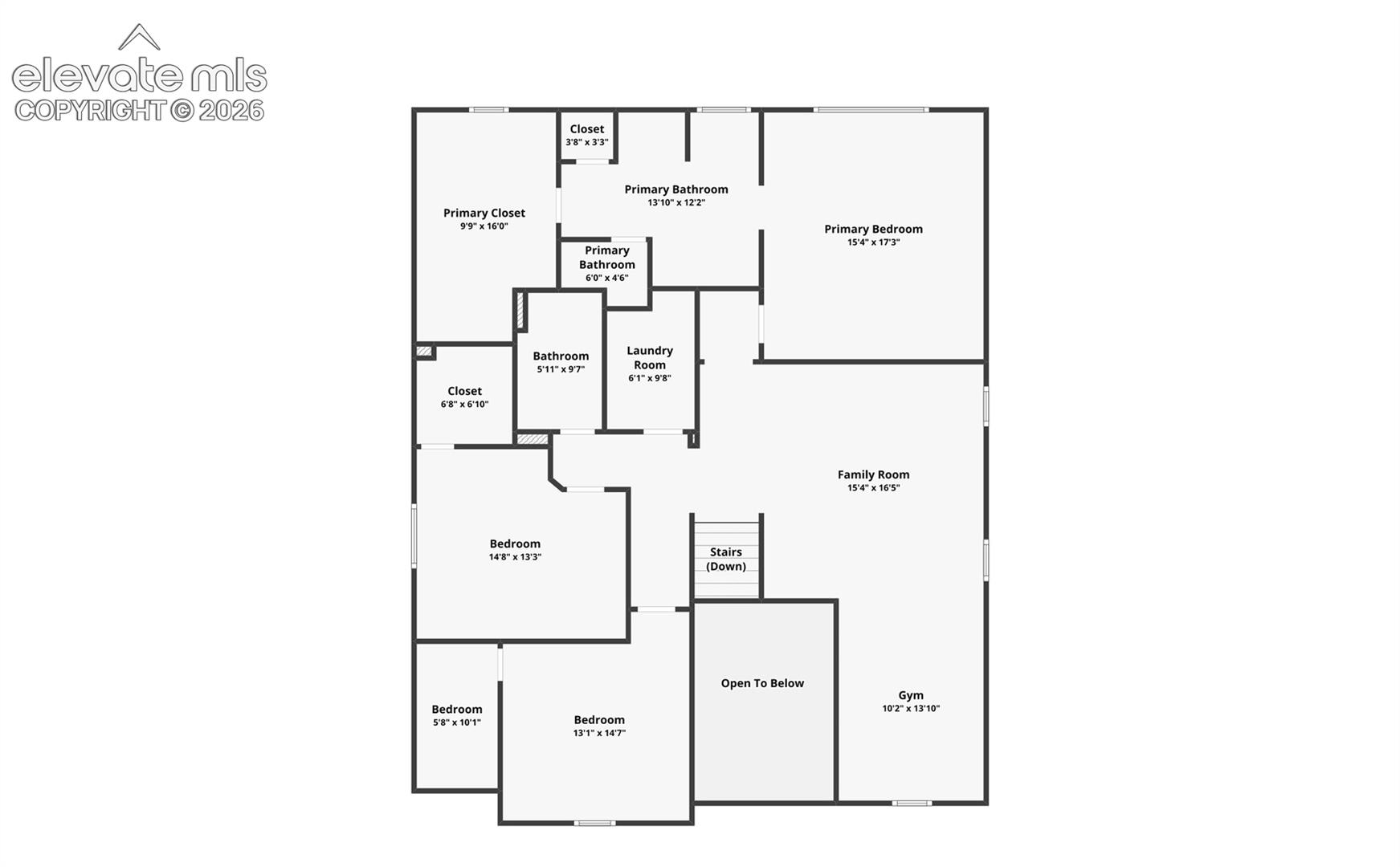 Upper Level Floor Plan
