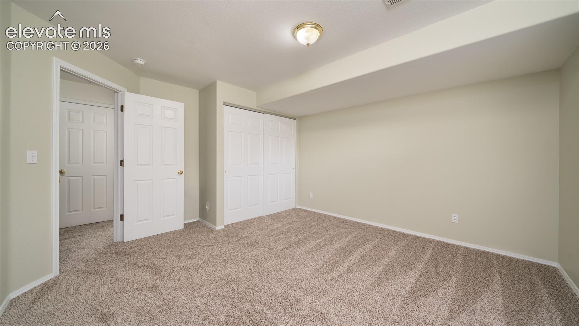 Basement bedroom