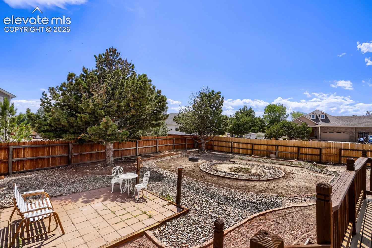 Sitting Area in Backyard