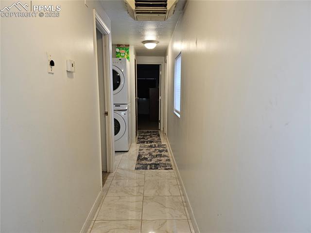 Hallway and laundry