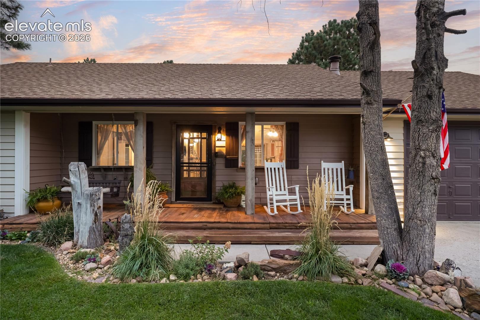 Inviting Front Porch! You will not want to leave!
