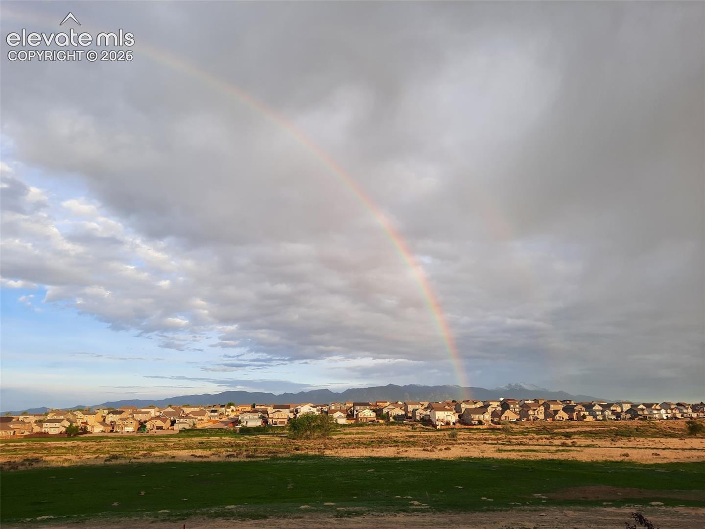 You are just under the rainbow