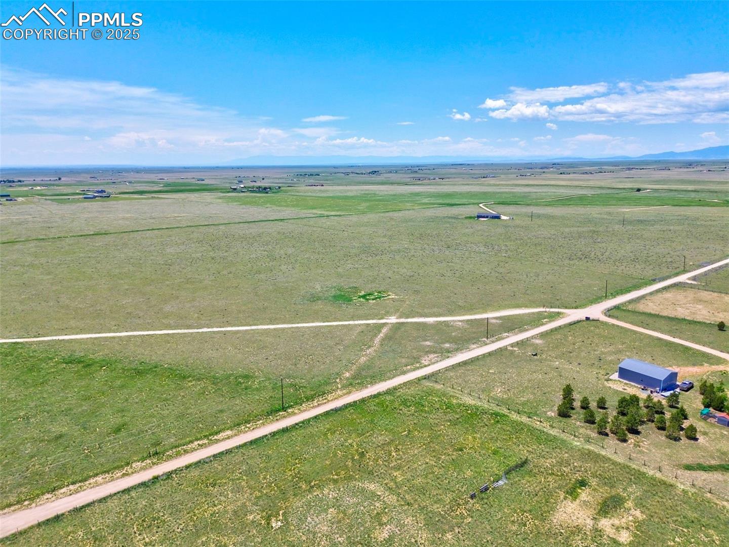 Bird's Eye View South West towards the Sangre De Cristo 
