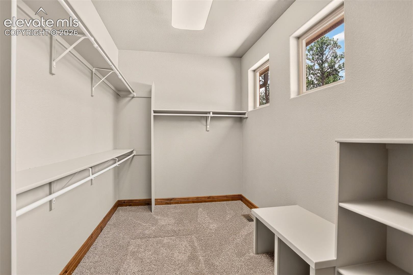 Primary closet