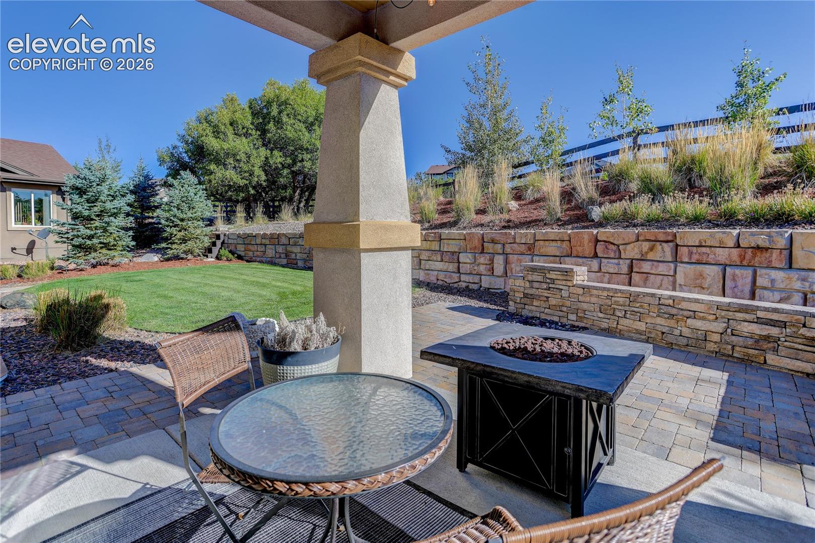 Covered & extended patio for outdoor entertainment
