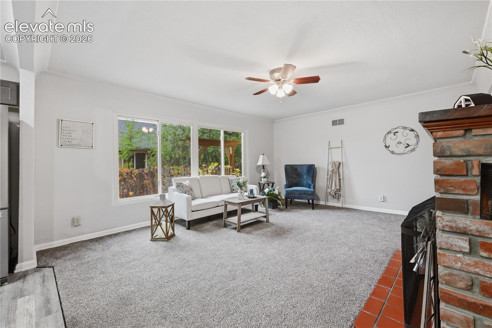 Another view of the living room. Lots of space and easy to entertain with the open floor plan.